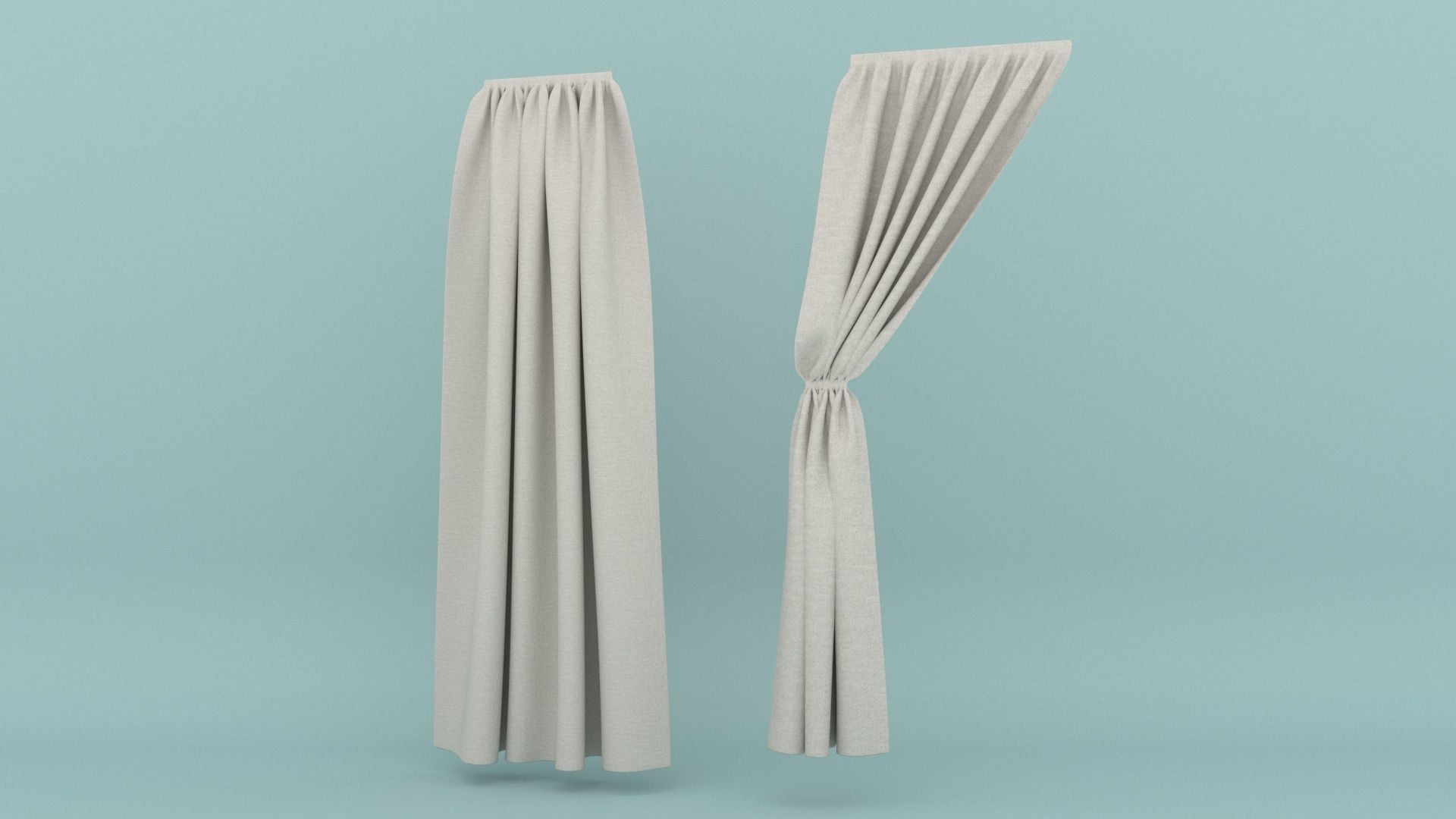 Curtain 3D model_15