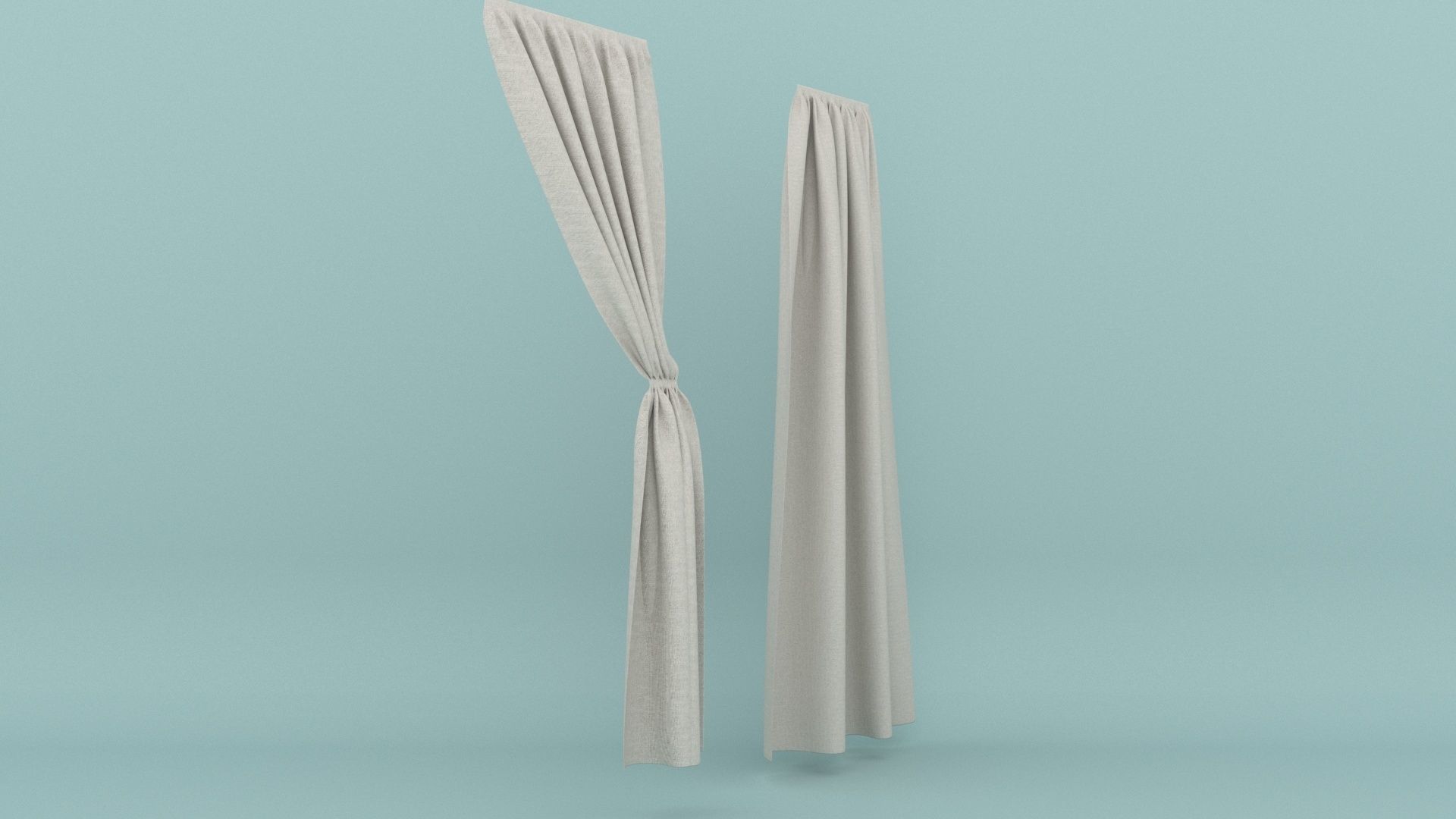 Curtain 3D model_11