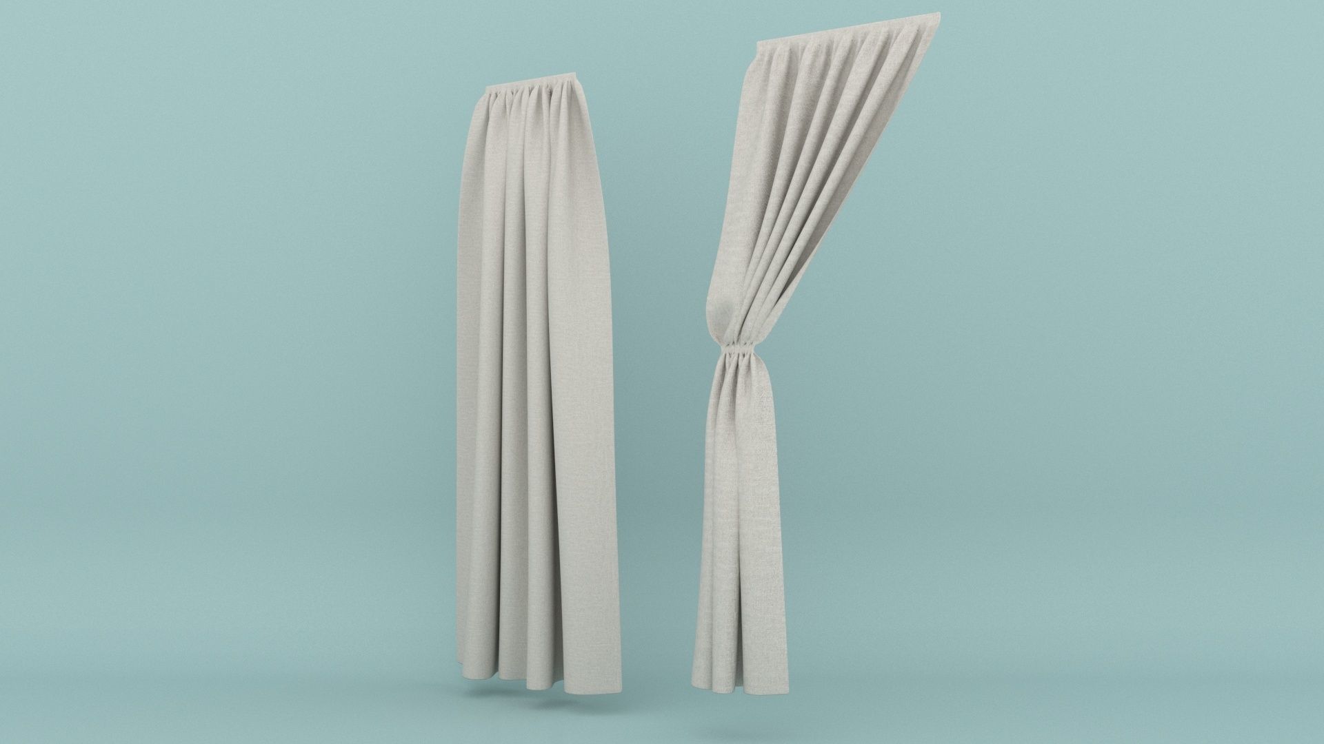 Curtain 3D model_14