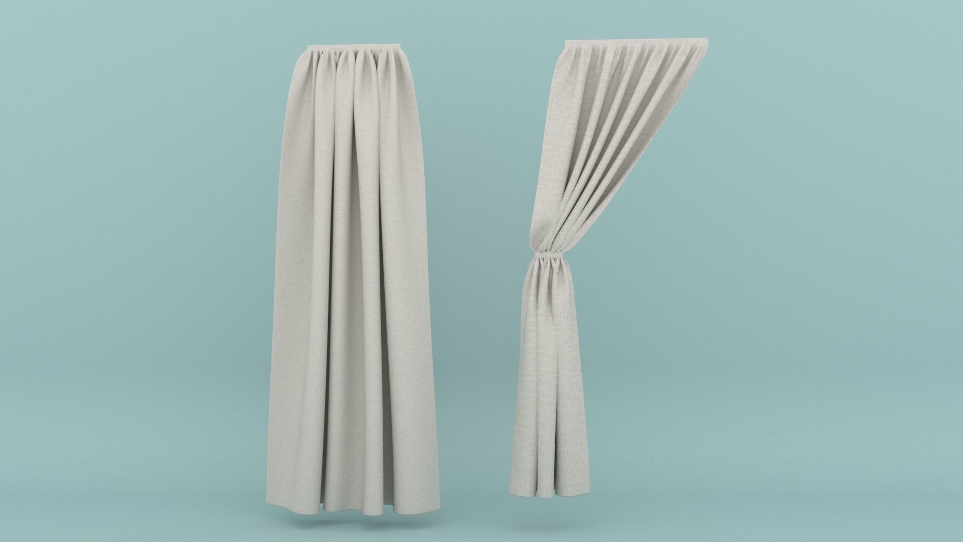 Curtain 3D model_16