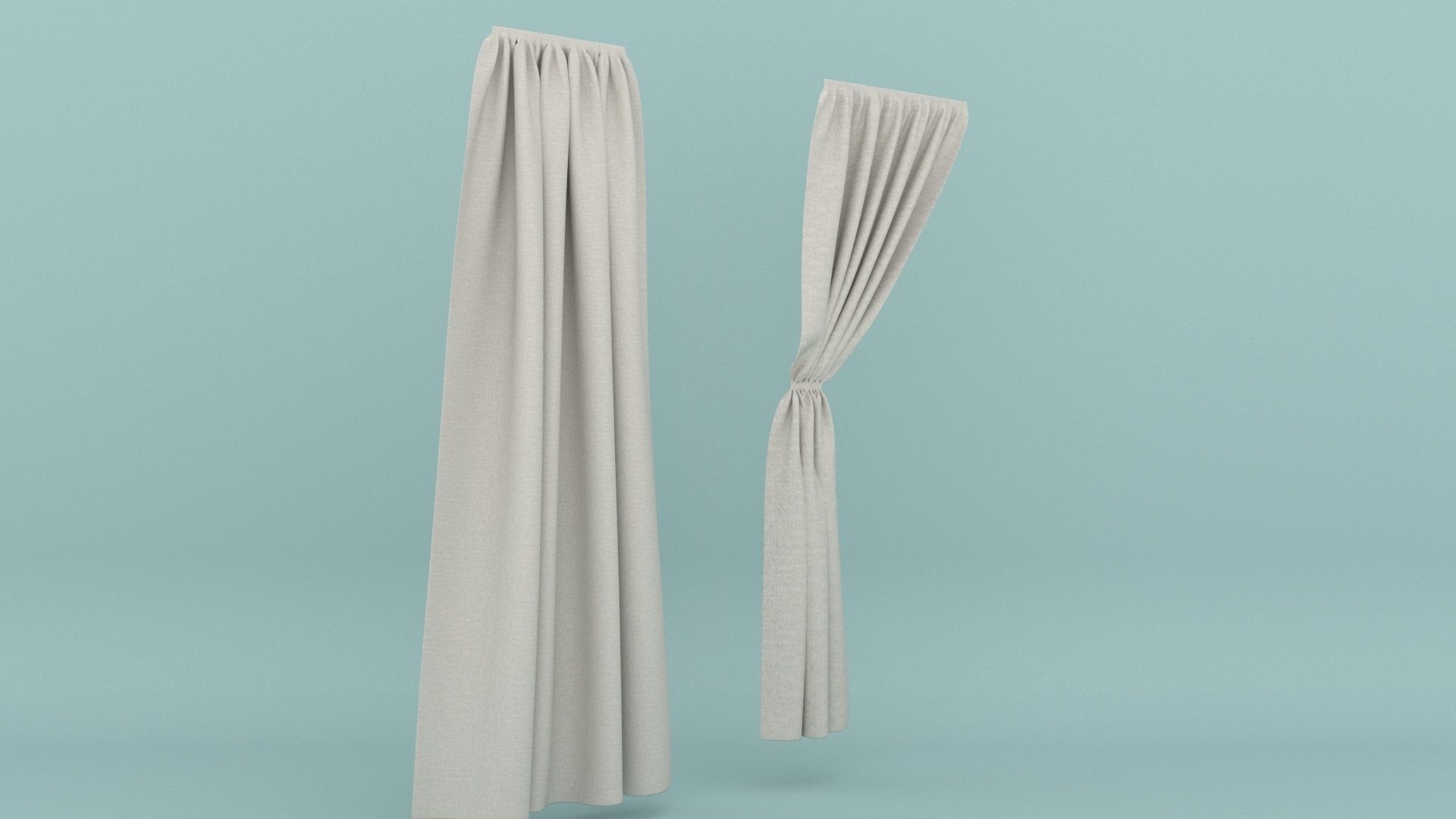 Curtain 3D model_5