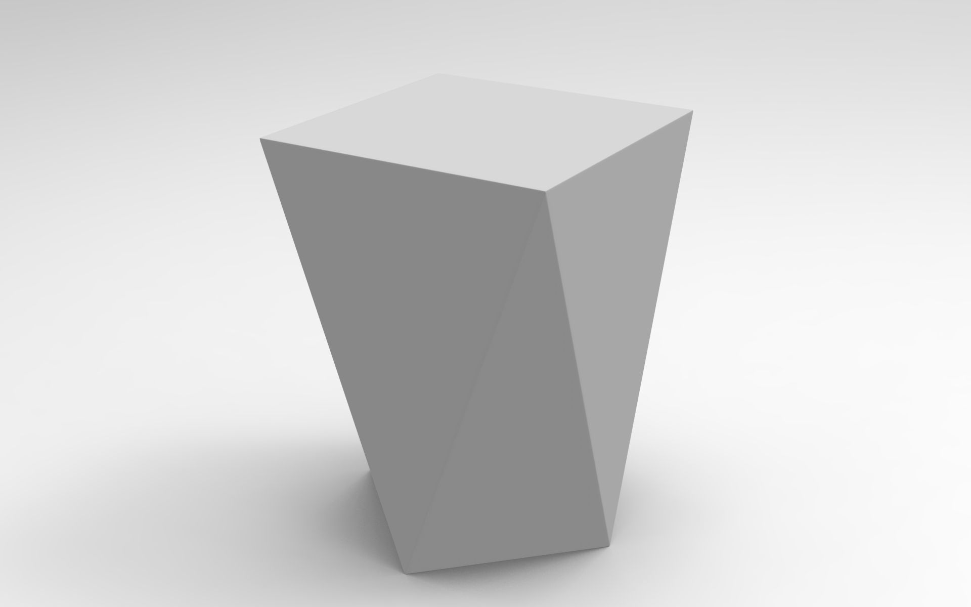 Cubbi Stool Low-poly 3D model_7