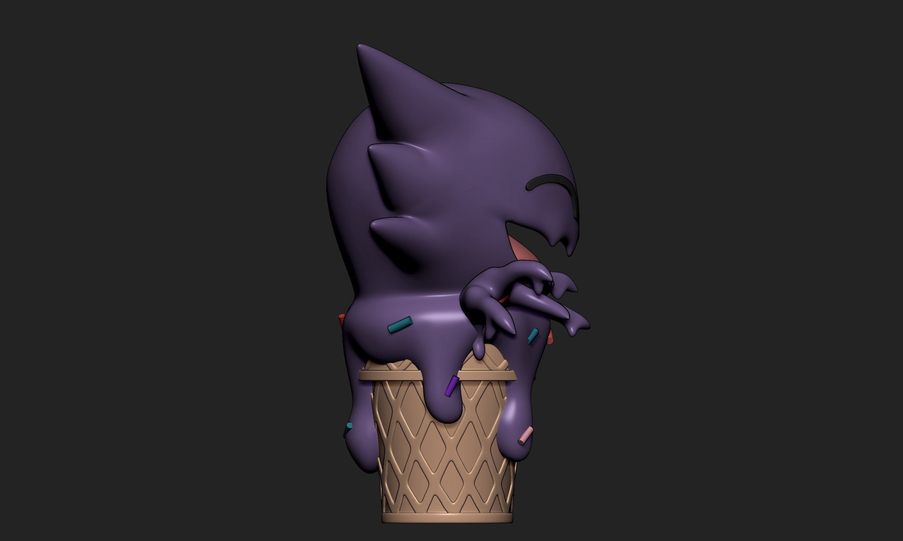 Pokemon - Ice Cream Haunter 3D print model_8