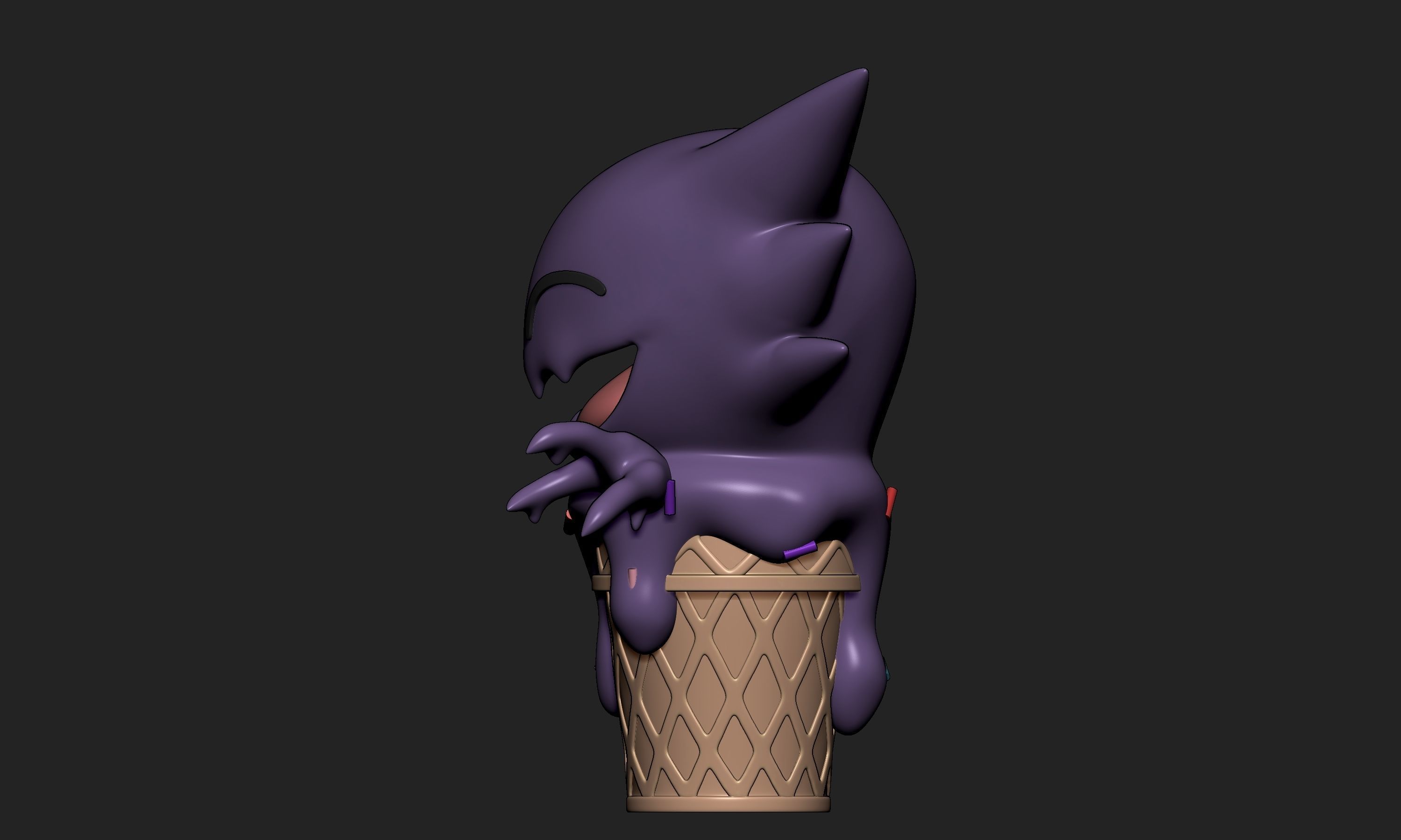 Pokemon - Ice Cream Haunter 3D print model_4