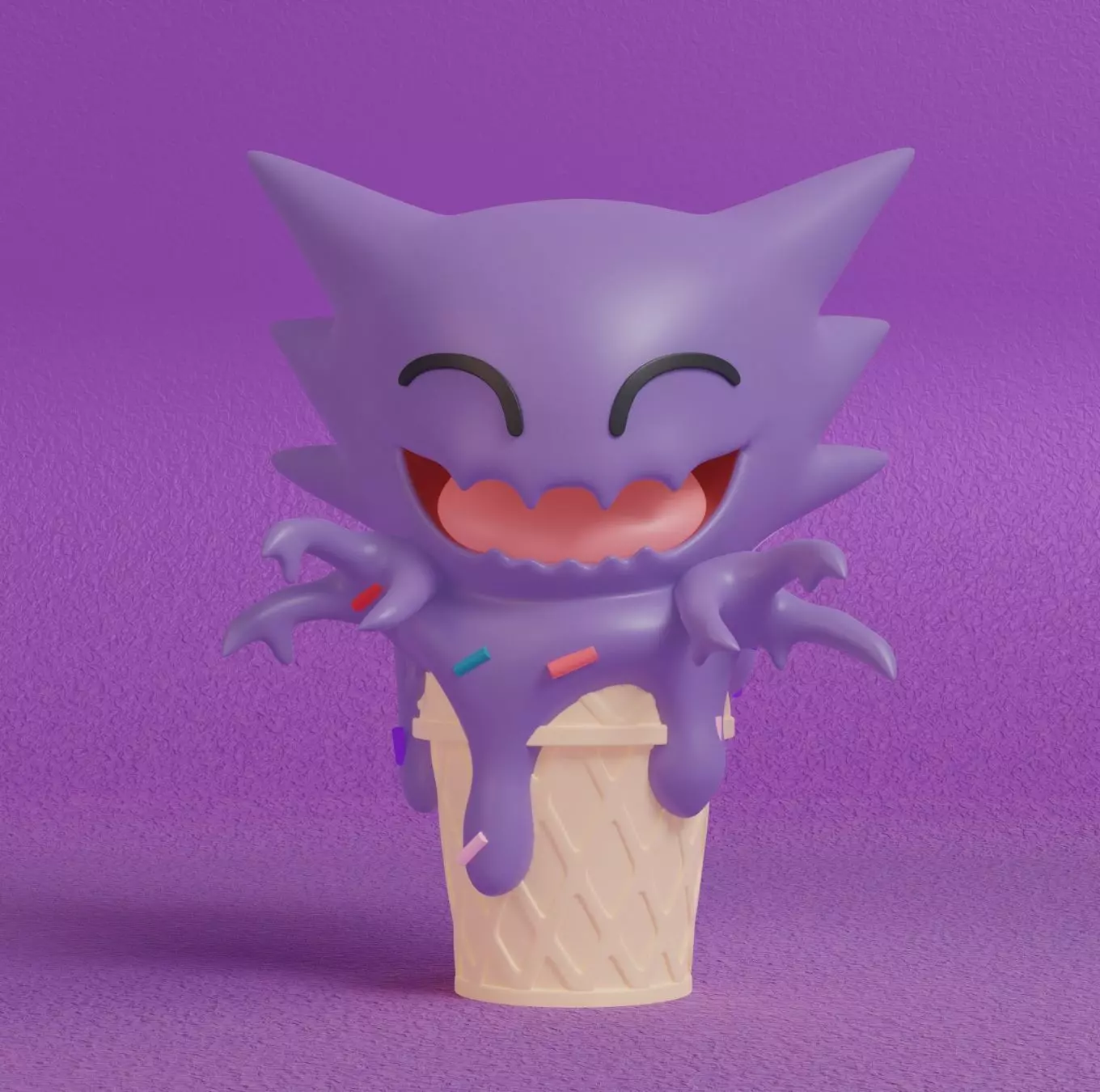 Pokemon - Ice Cream Haunter 3D print model_0
