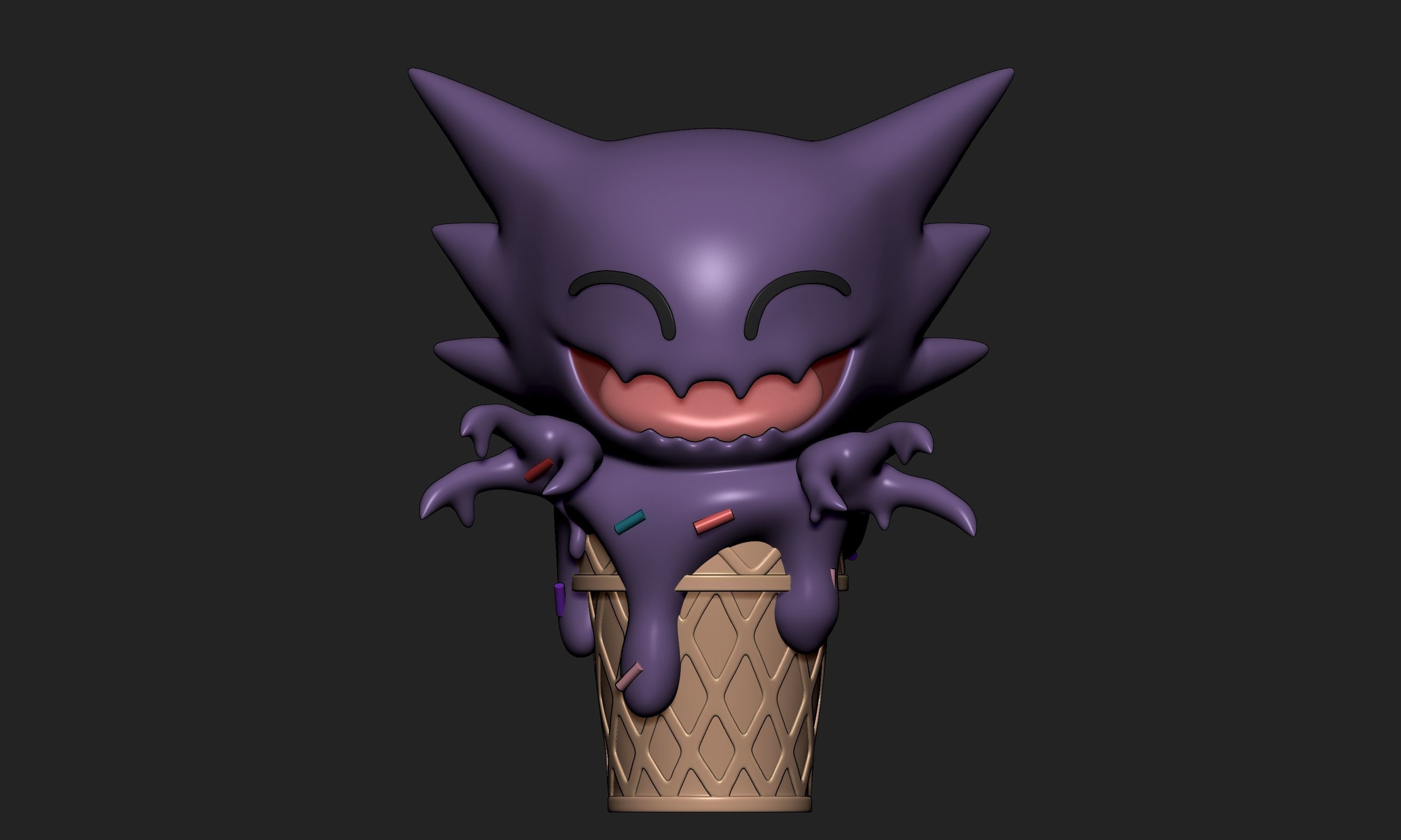 Pokemon - Ice Cream Haunter 3D print model_1