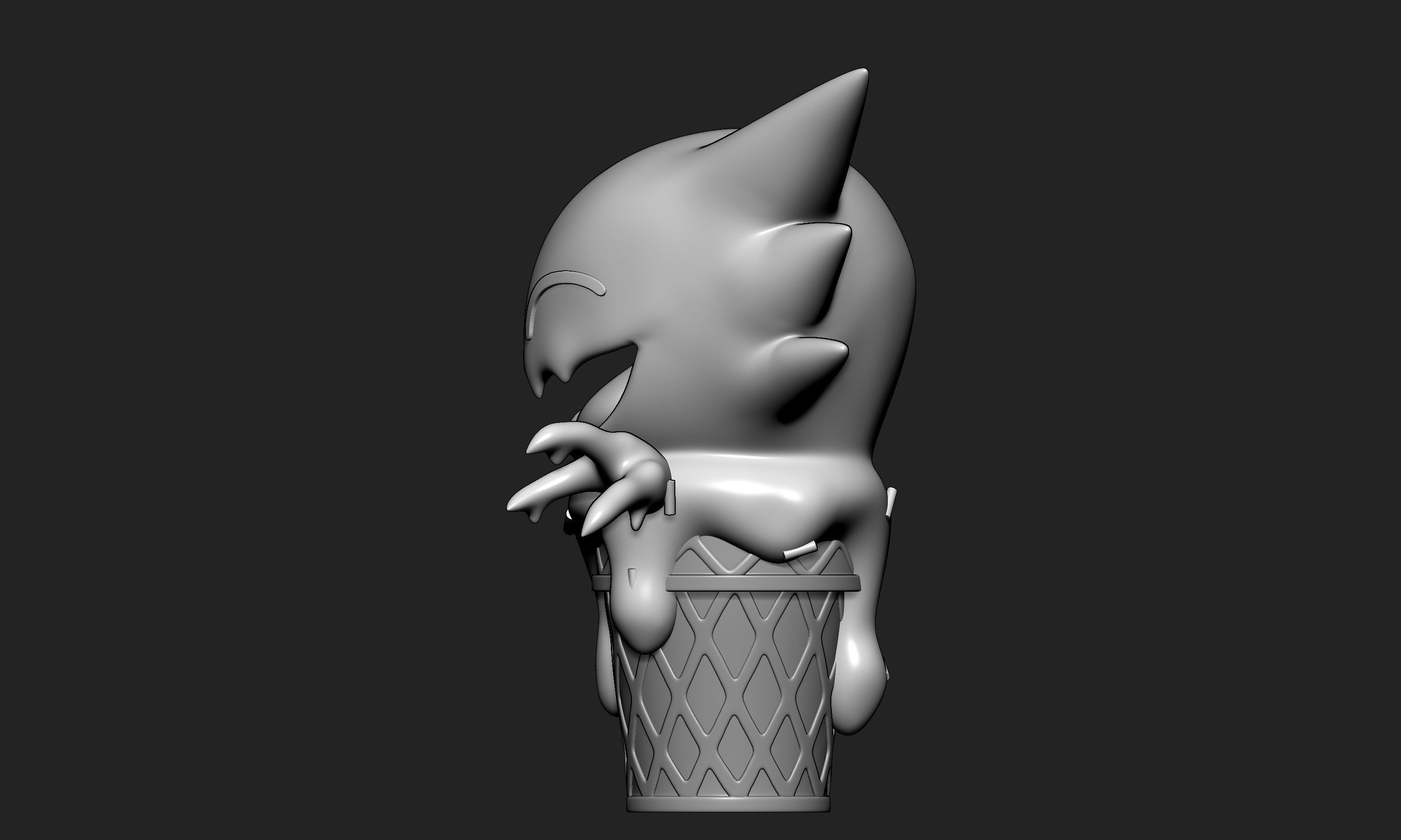 Pokemon - Ice Cream Haunter 3D print model_3