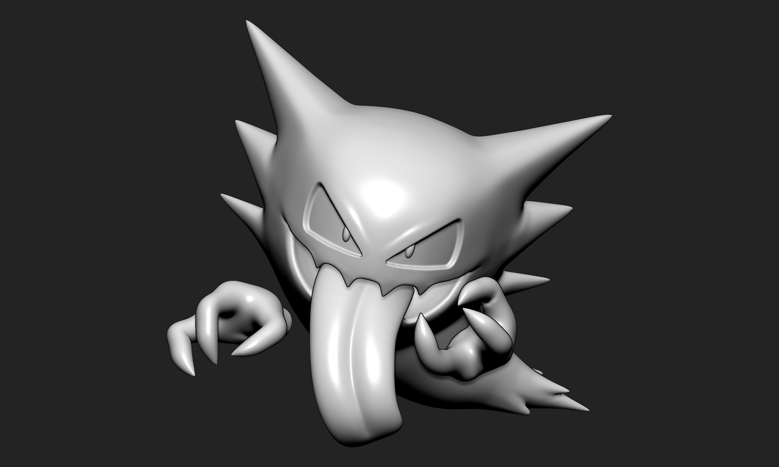 Pokemon - Haunter with 2 poses  3D print model_3