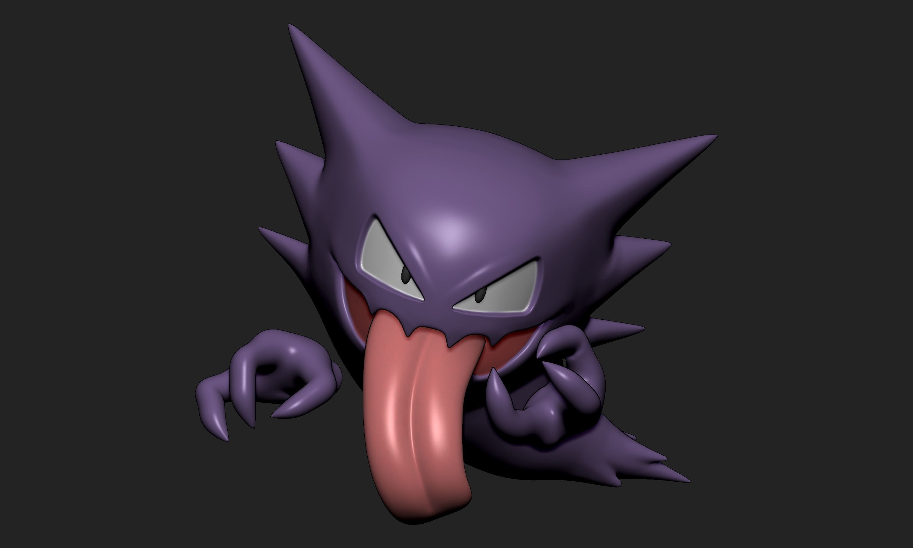 Pokemon - Haunter with 2 poses  3D print model_1