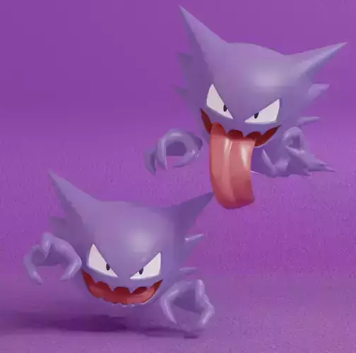Pokemon - Haunter with 2 poses 
