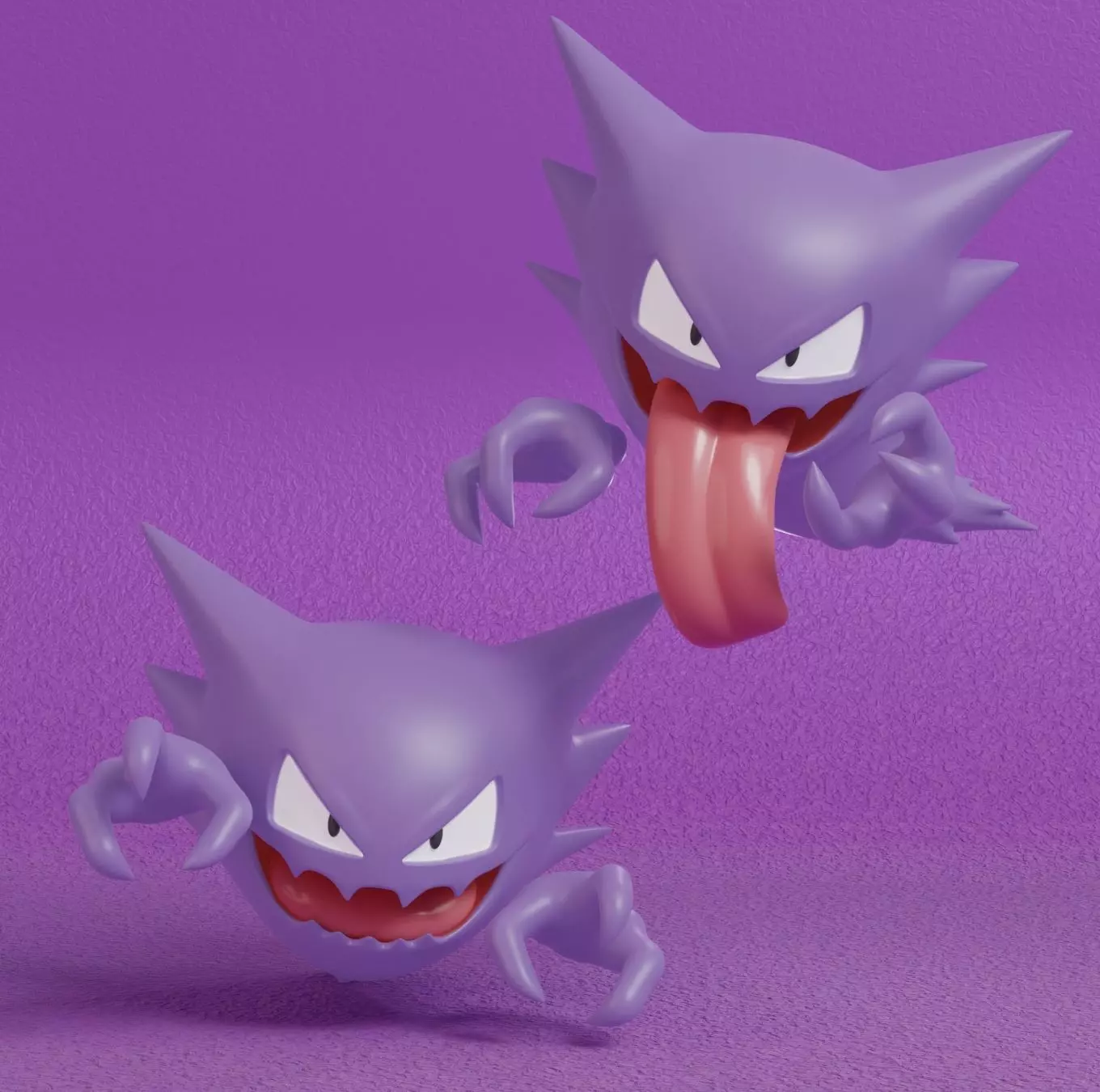 Pokemon - Haunter with 2 poses  3D print model_0