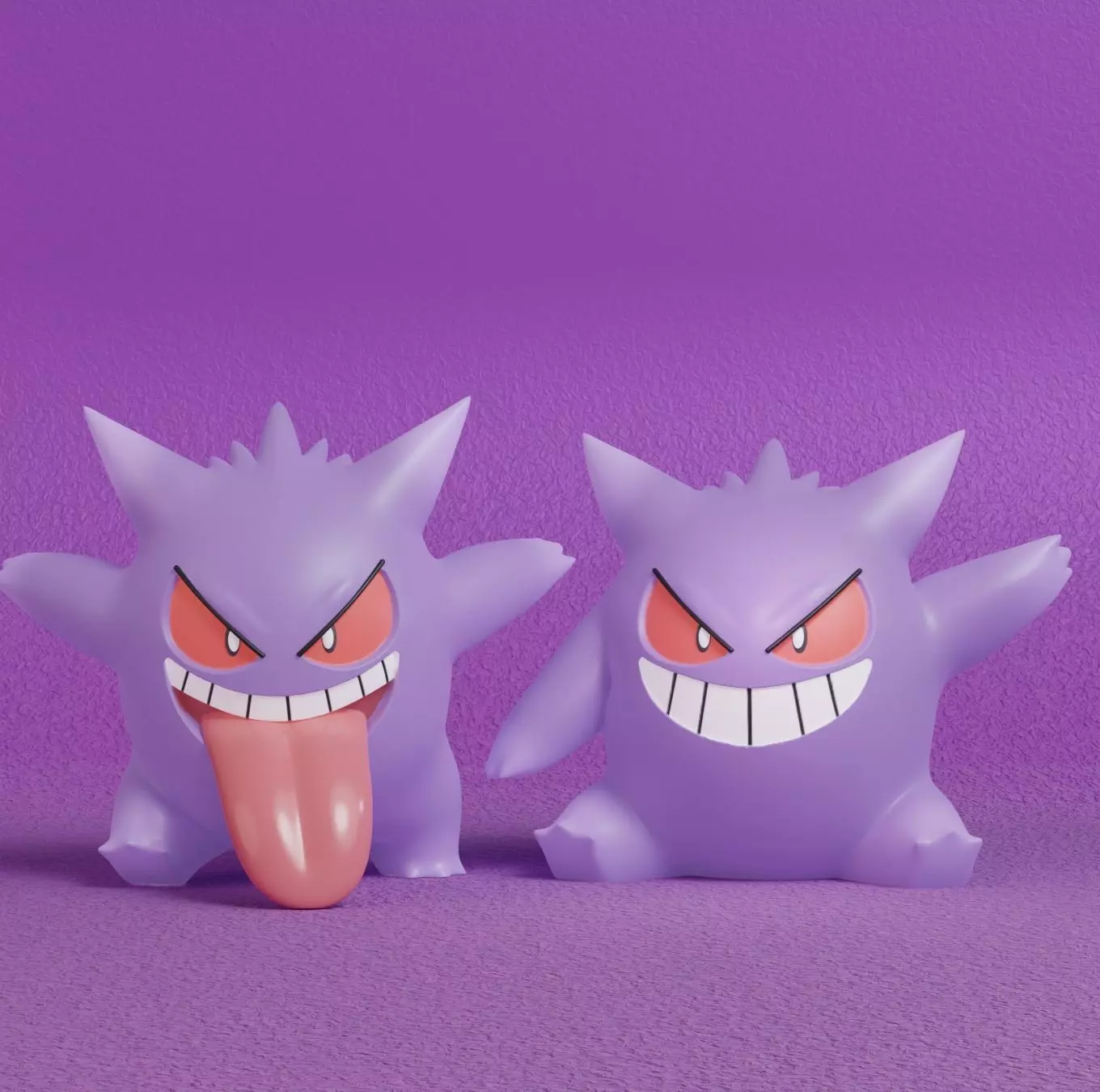 Pokemon - Gengar with 2 poses 3D print model_0