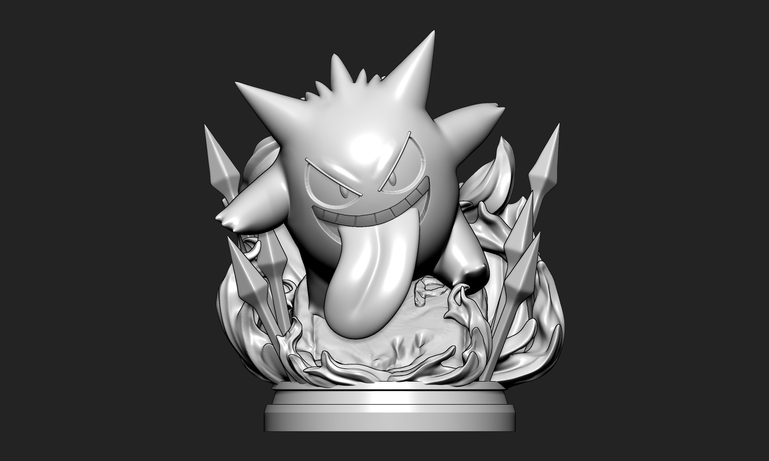 Pokemon - Gengar Figure  3D print model_7