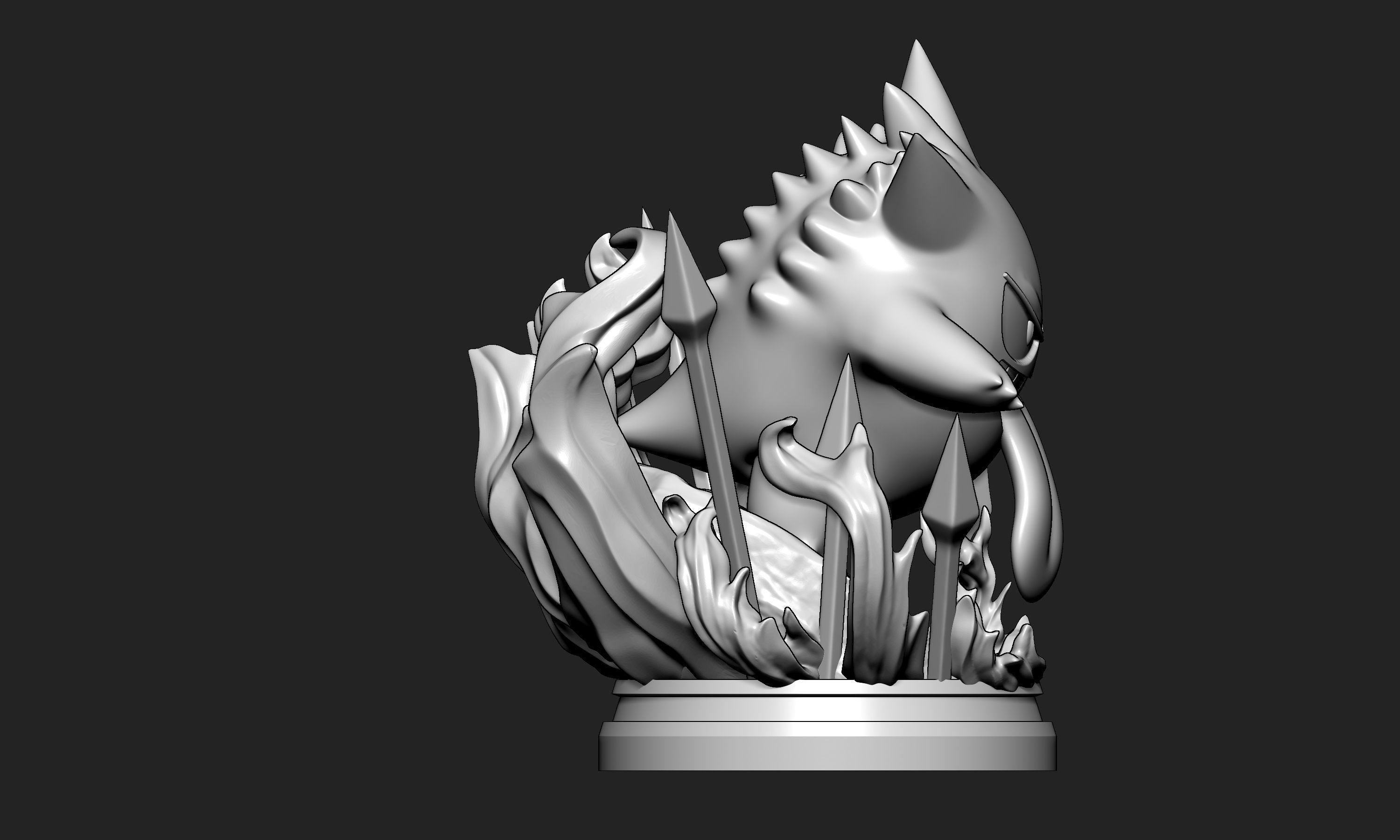 Pokemon - Gengar Figure  3D print model_12