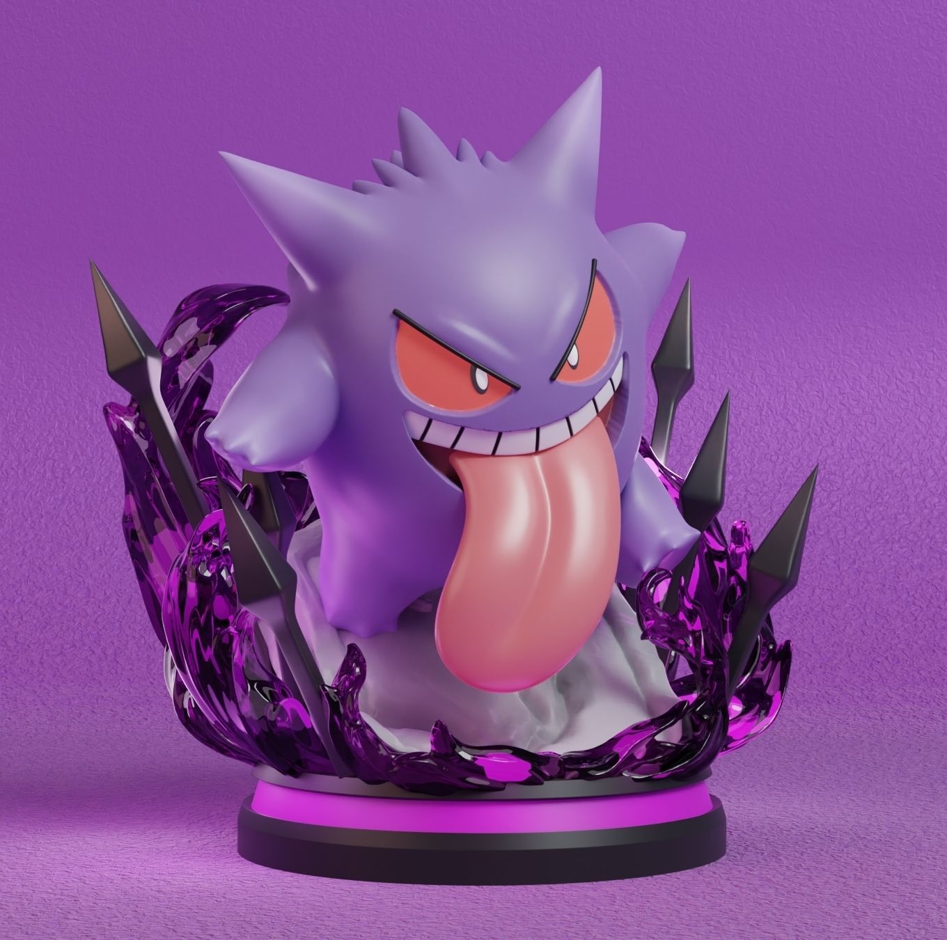 Pokemon - Gengar Figure  3D print model_4