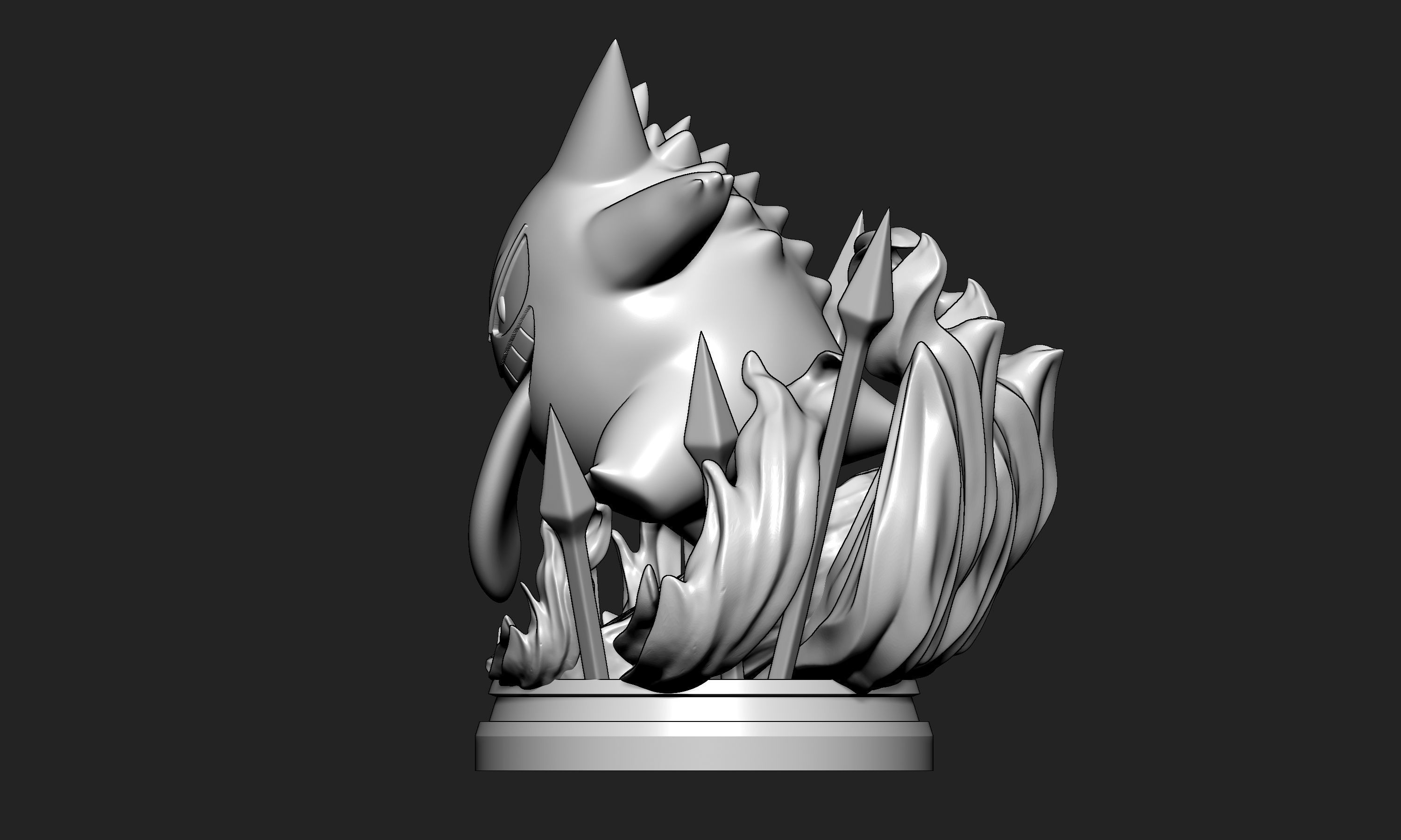 Pokemon - Gengar Figure  3D print model_8