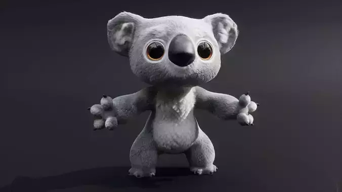 Koala Character - Fully Rigged