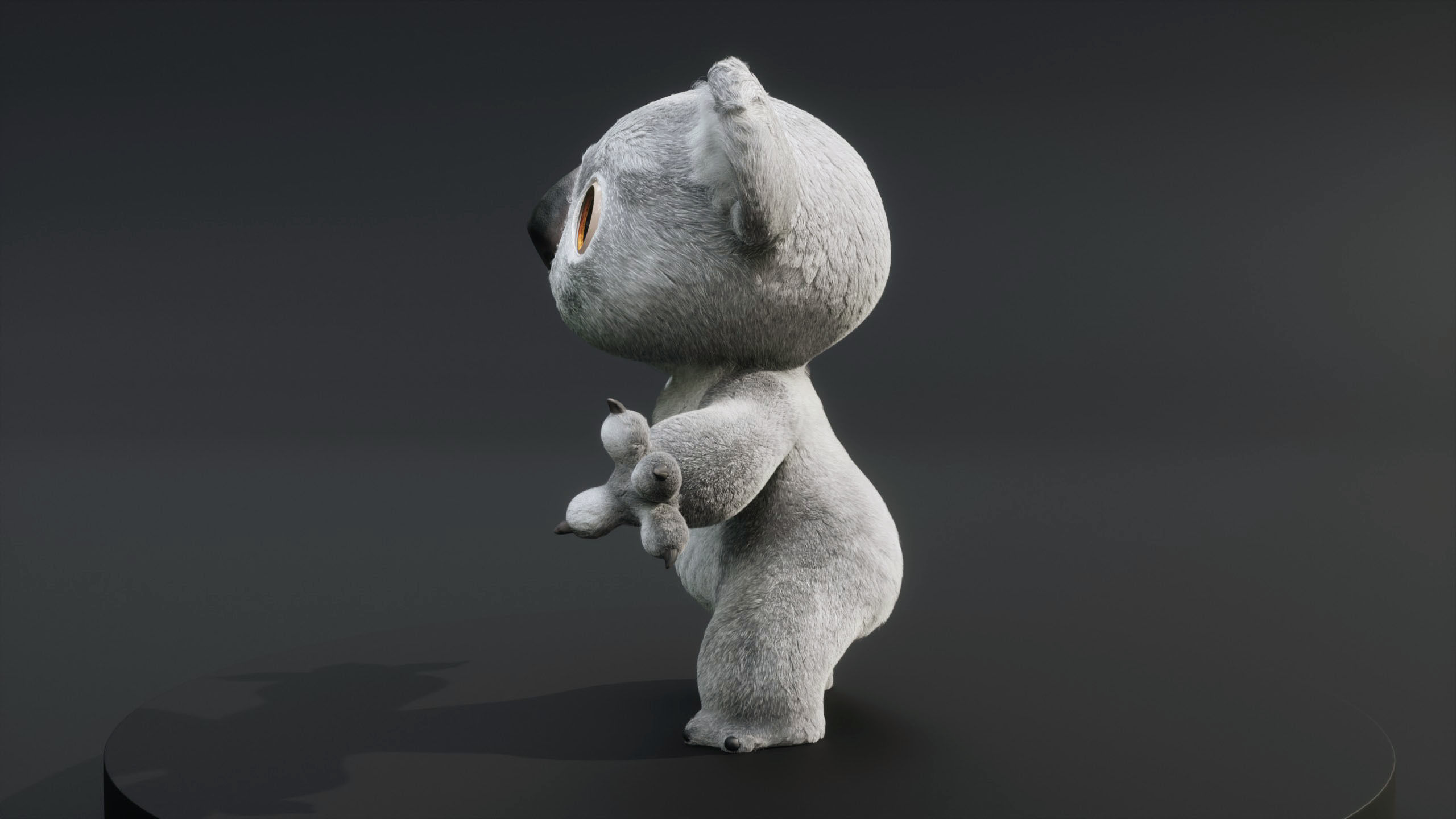Koala Character - Fully Rigged 3D model_10
