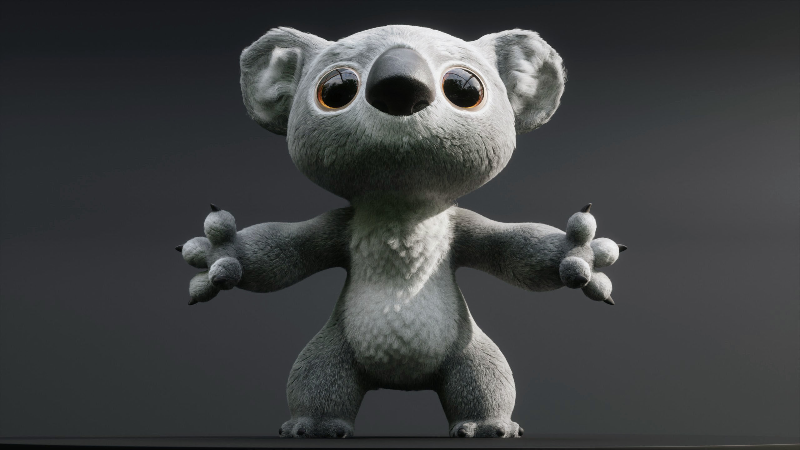 Koala Character - Fully Rigged 3D model_13