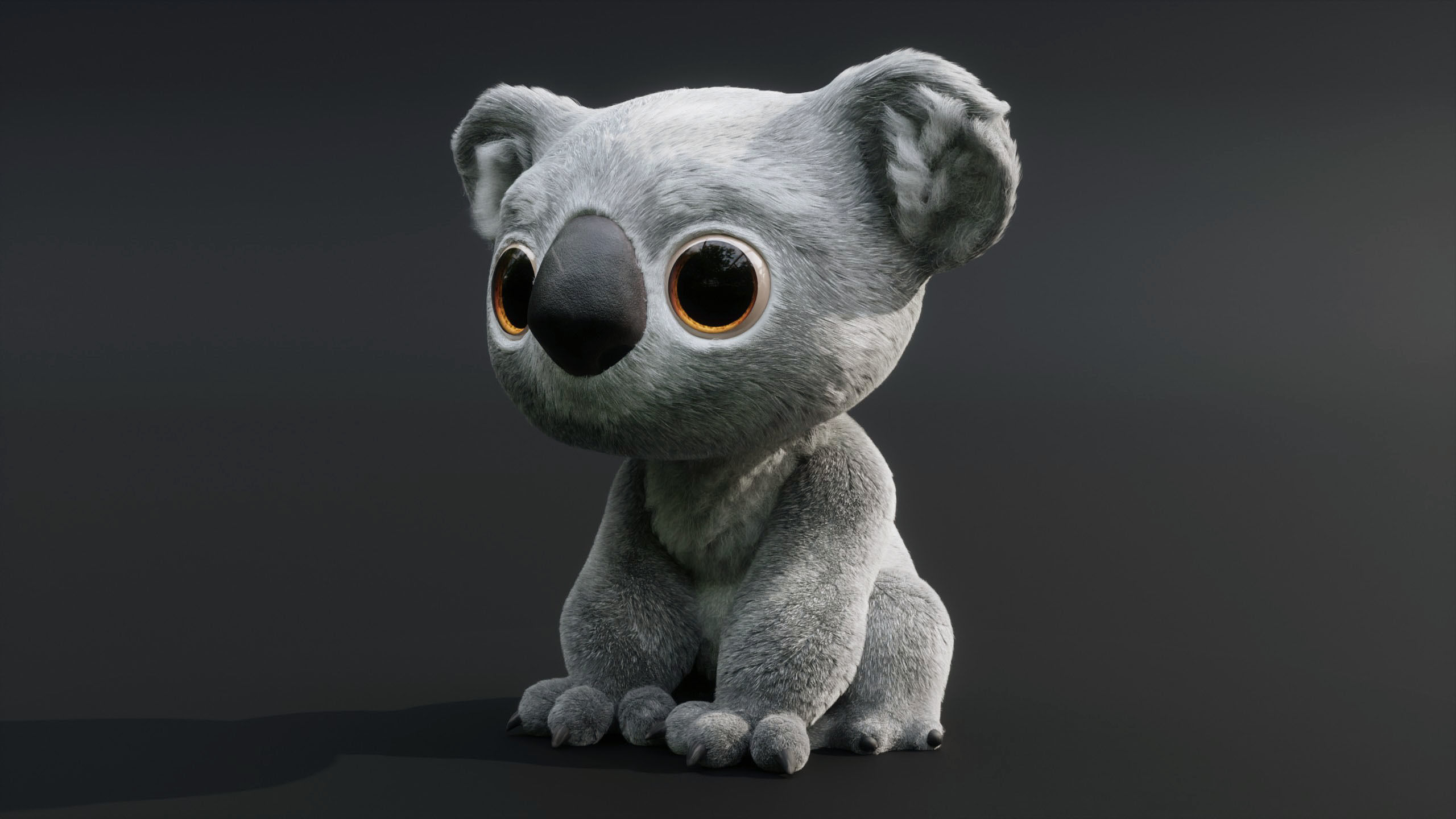 Koala Character - Fully Rigged 3D model_4
