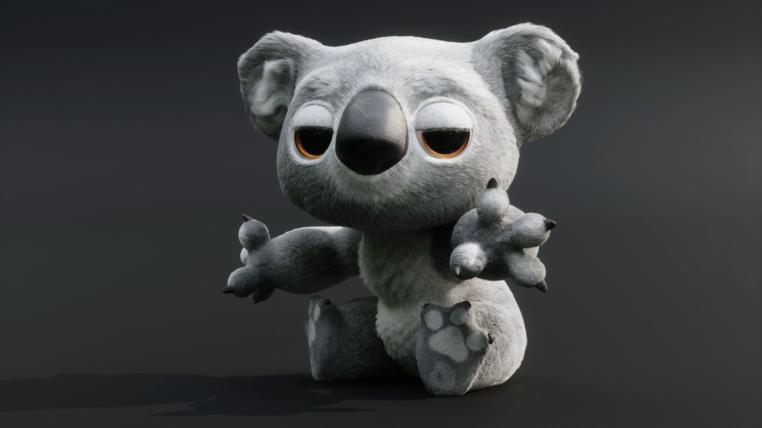 Koala Character - Fully Rigged 3D model_6