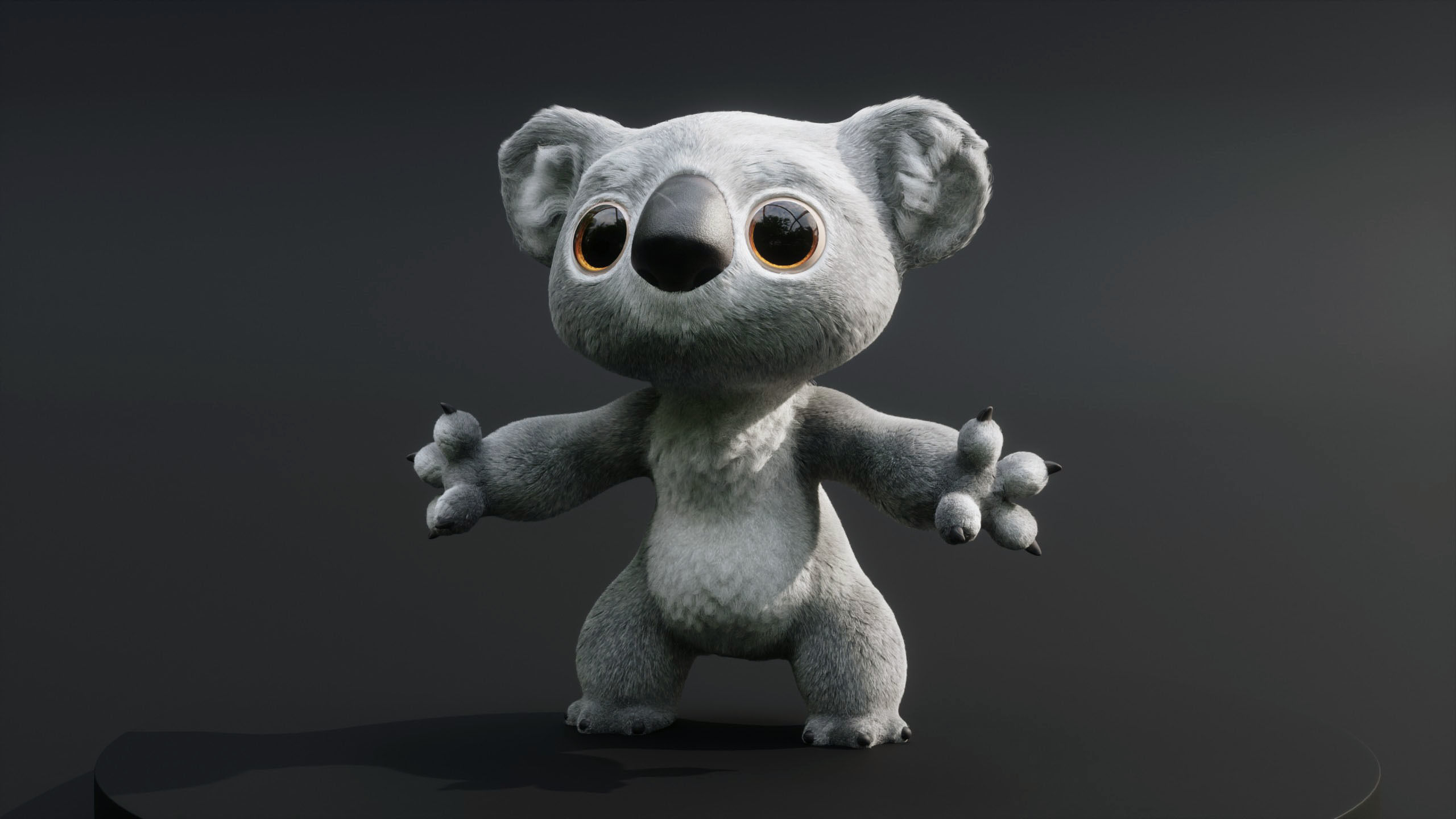 Koala Character - Fully Rigged 3D model_11