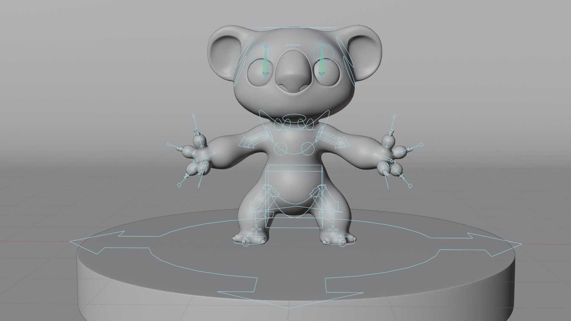 Koala Character - Fully Rigged 3D model_19