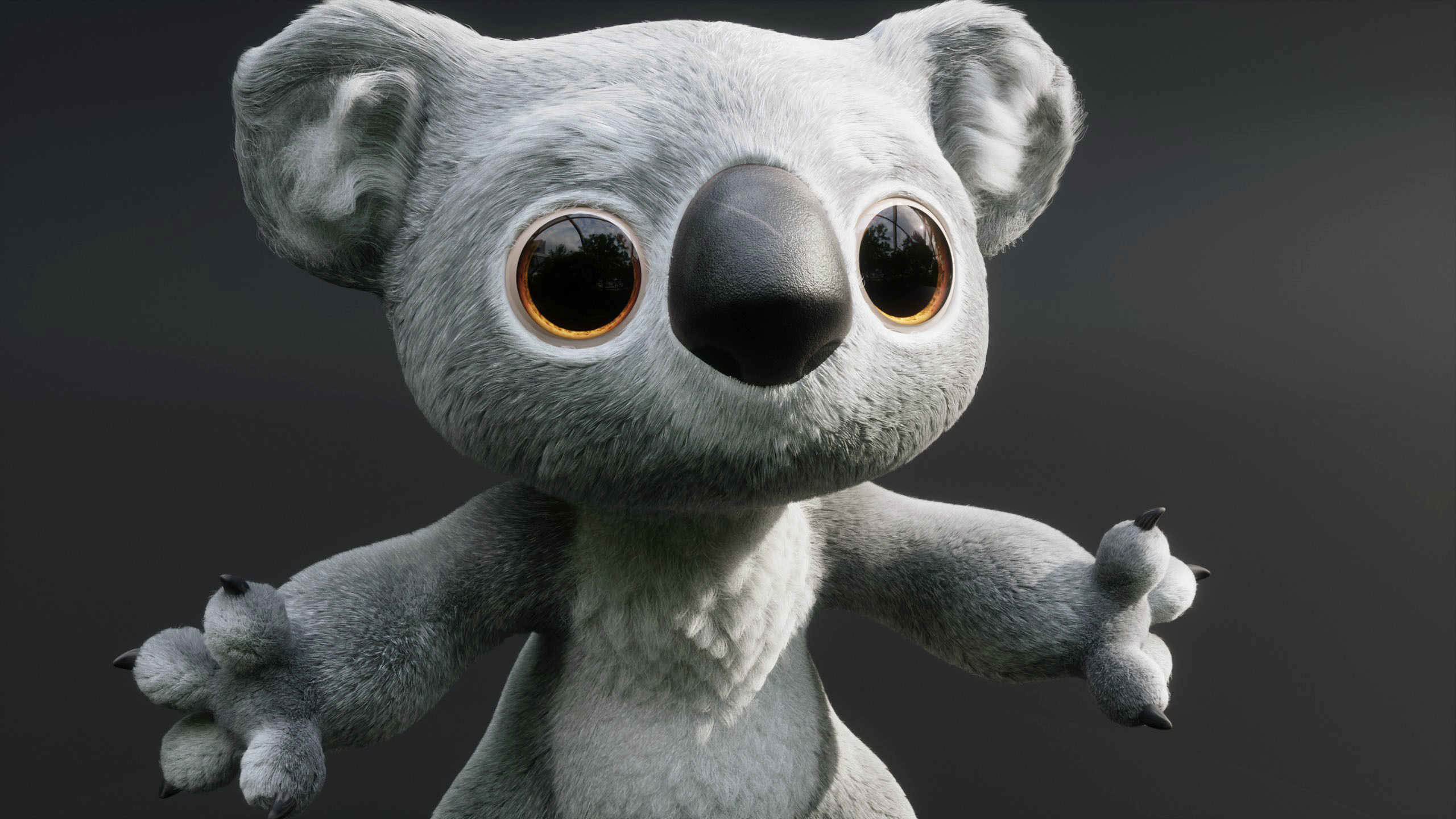 Koala Character - Fully Rigged 3D model_14