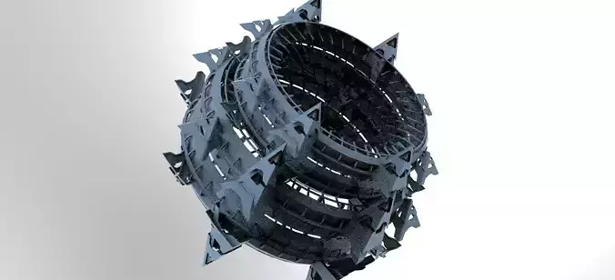 Sci Fi Fusion Tower Shard 3 3D model