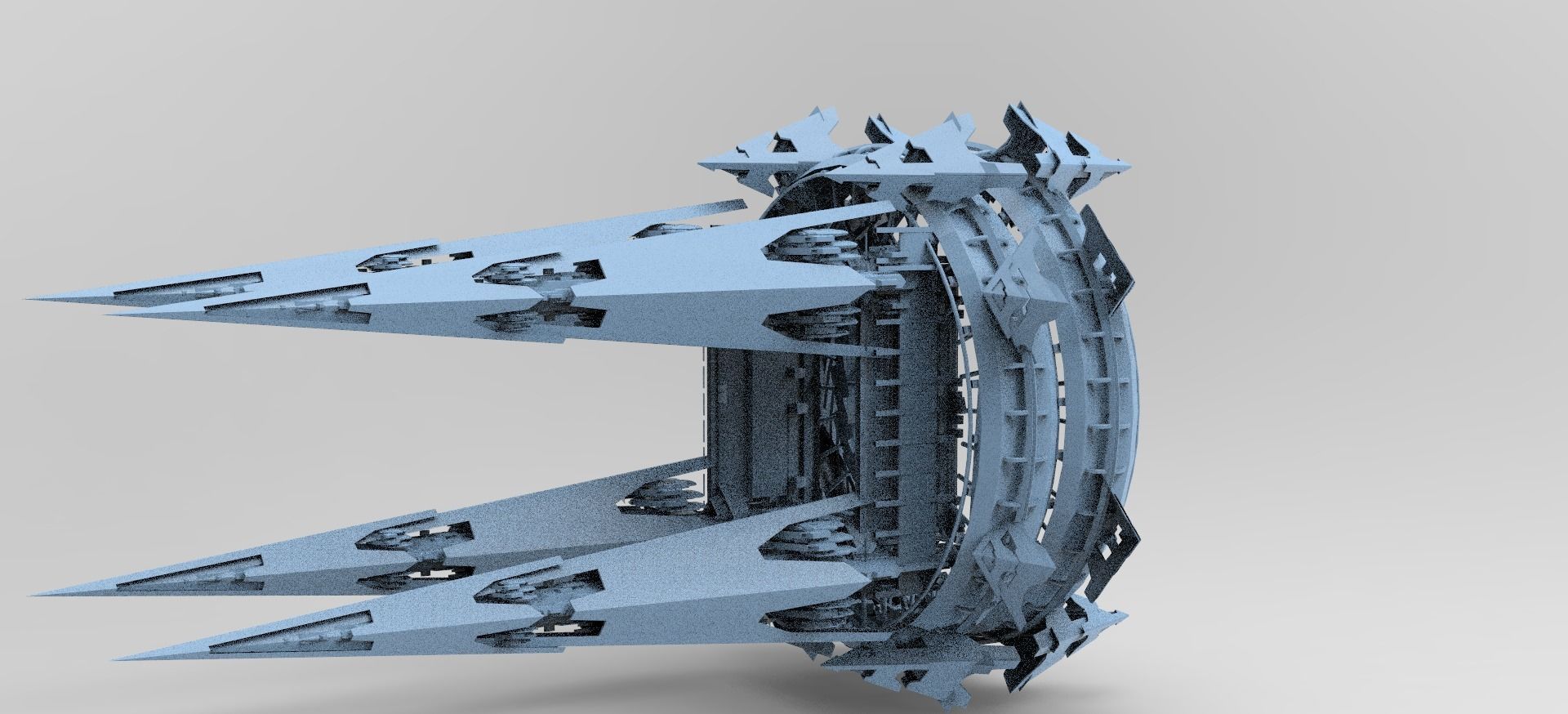 Sci Fi Fusion Tower arena 1 3D model_1