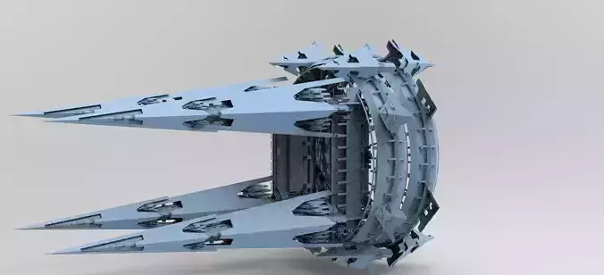 Sci Fi Fusion Tower arena 1 3D model