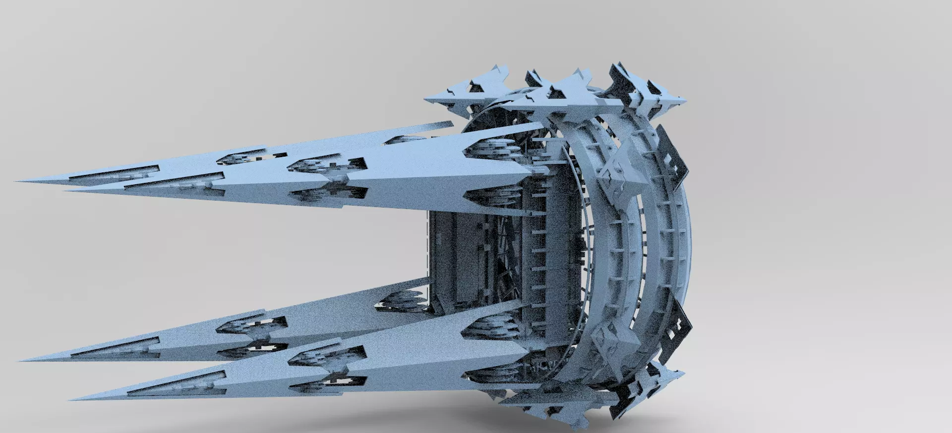 Sci Fi Fusion Tower arena 1 3D model_0