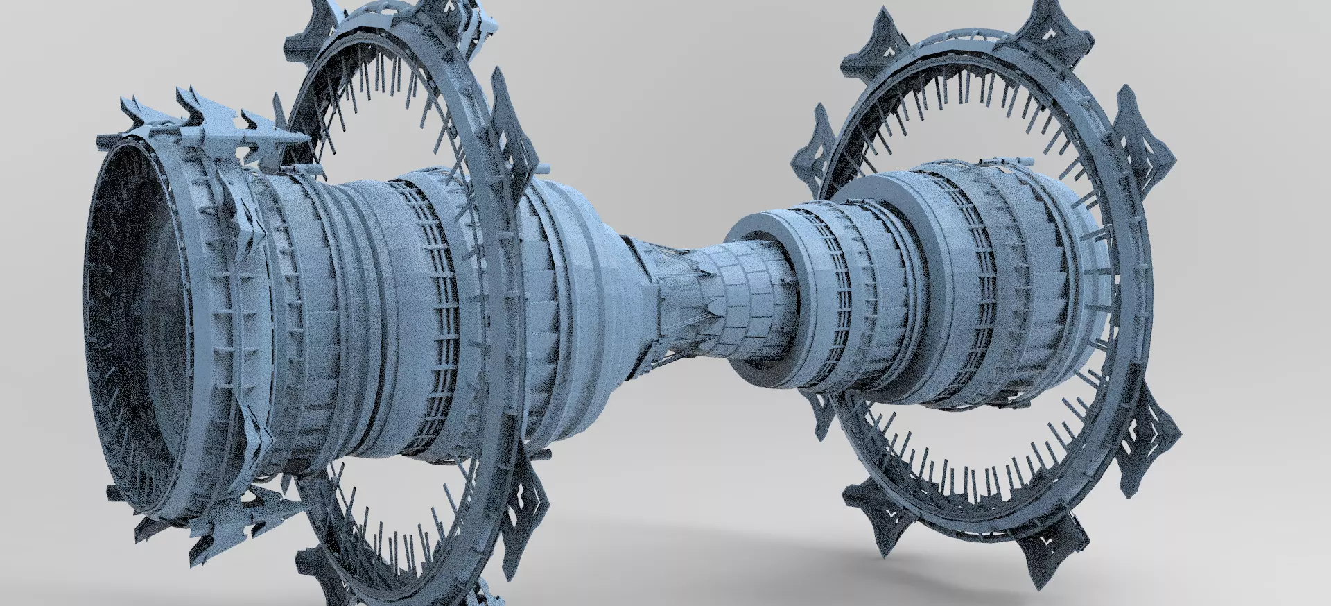 Sci Fi Alien pulsar Fusion array 1 3D model_0