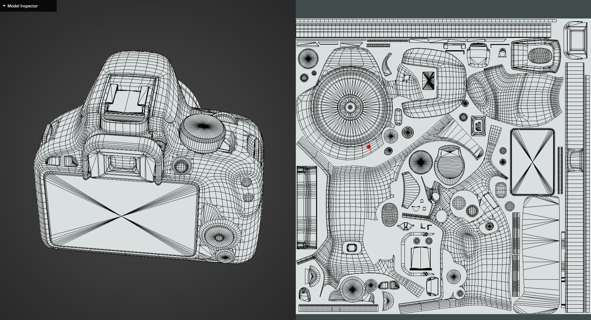 Game Ready Canon DSLR Camera Low-poly 3D model_13