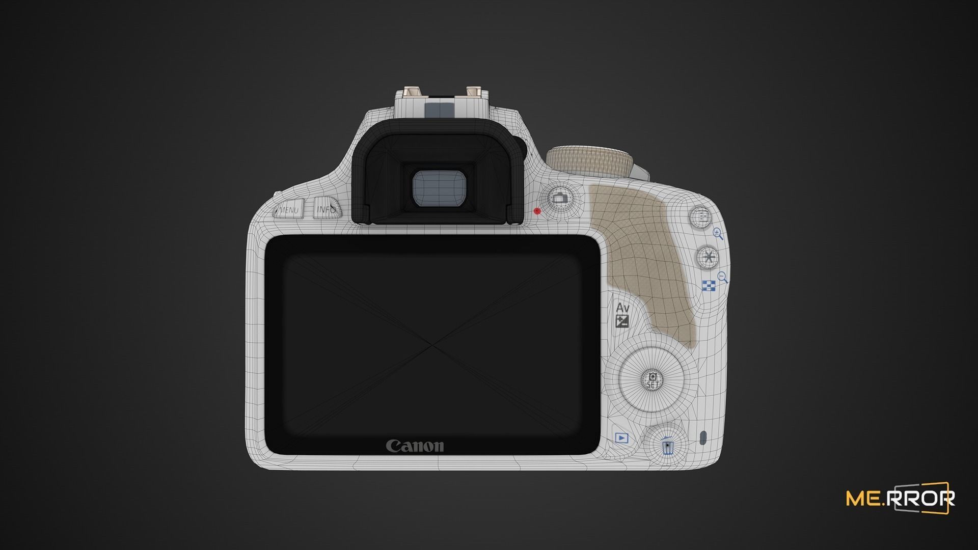 Game Ready Canon DSLR Camera Low-poly 3D model_4