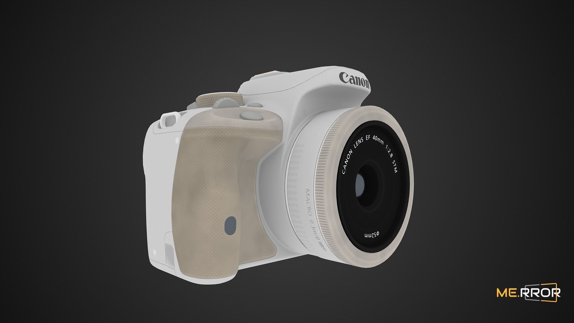 Game Ready Canon DSLR Camera Low-poly 3D model_6