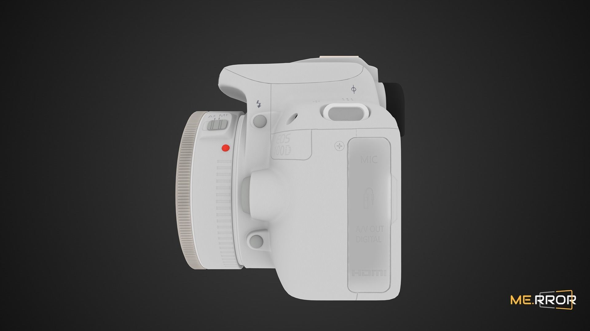 Game Ready Canon DSLR Camera Low-poly 3D model_8