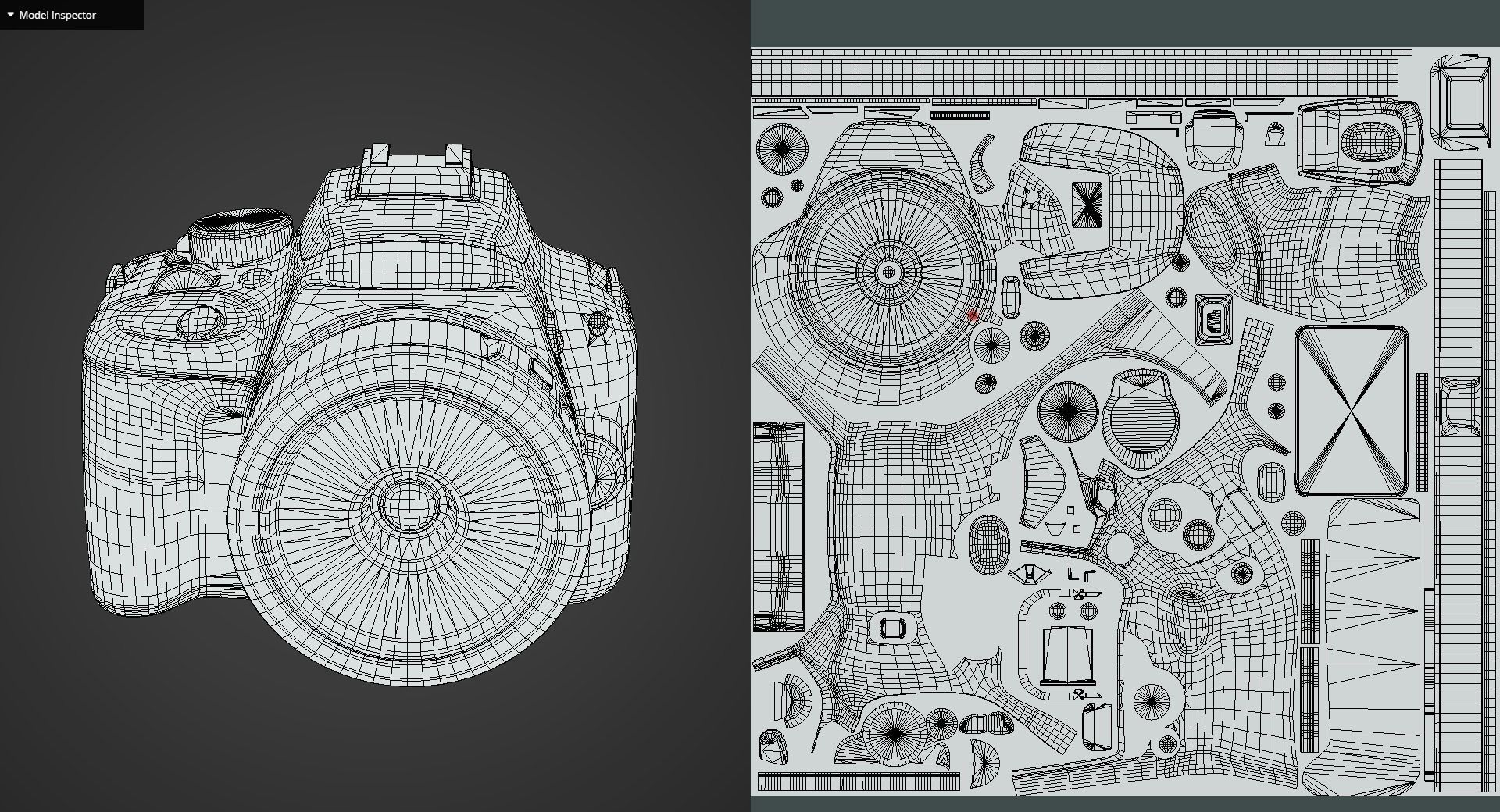 Game Ready Canon DSLR Camera Low-poly 3D model_12
