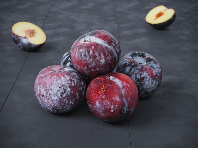 Black Plums   3D model 3