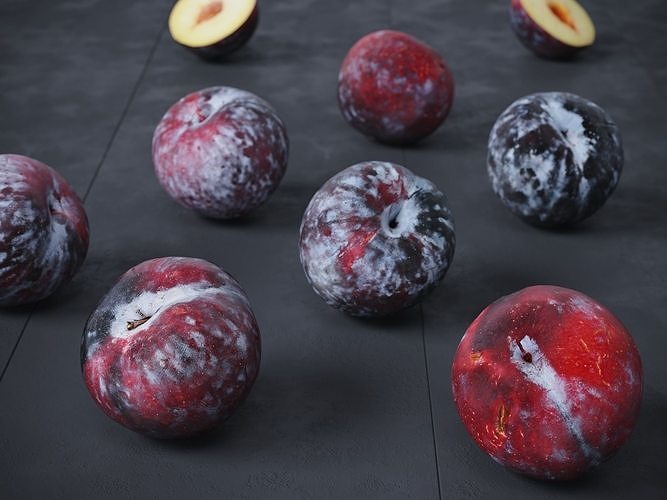 Black Plums   3D model 4