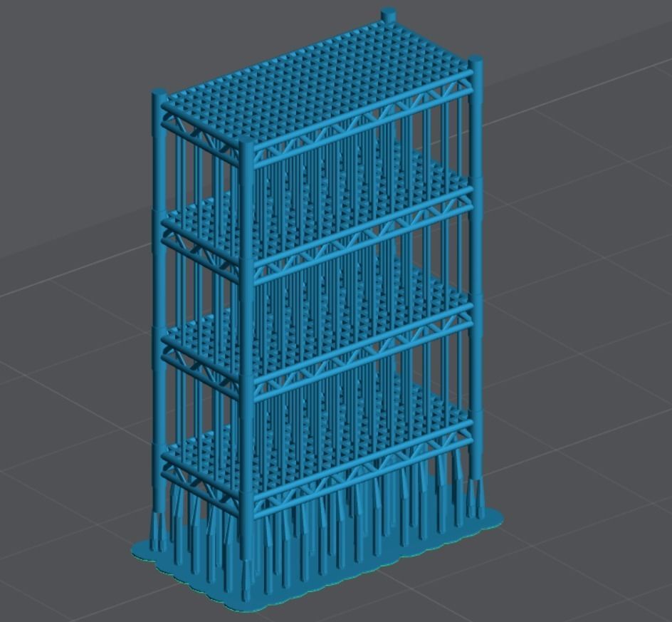 Rack Garage 64 Scale 3D print model_1