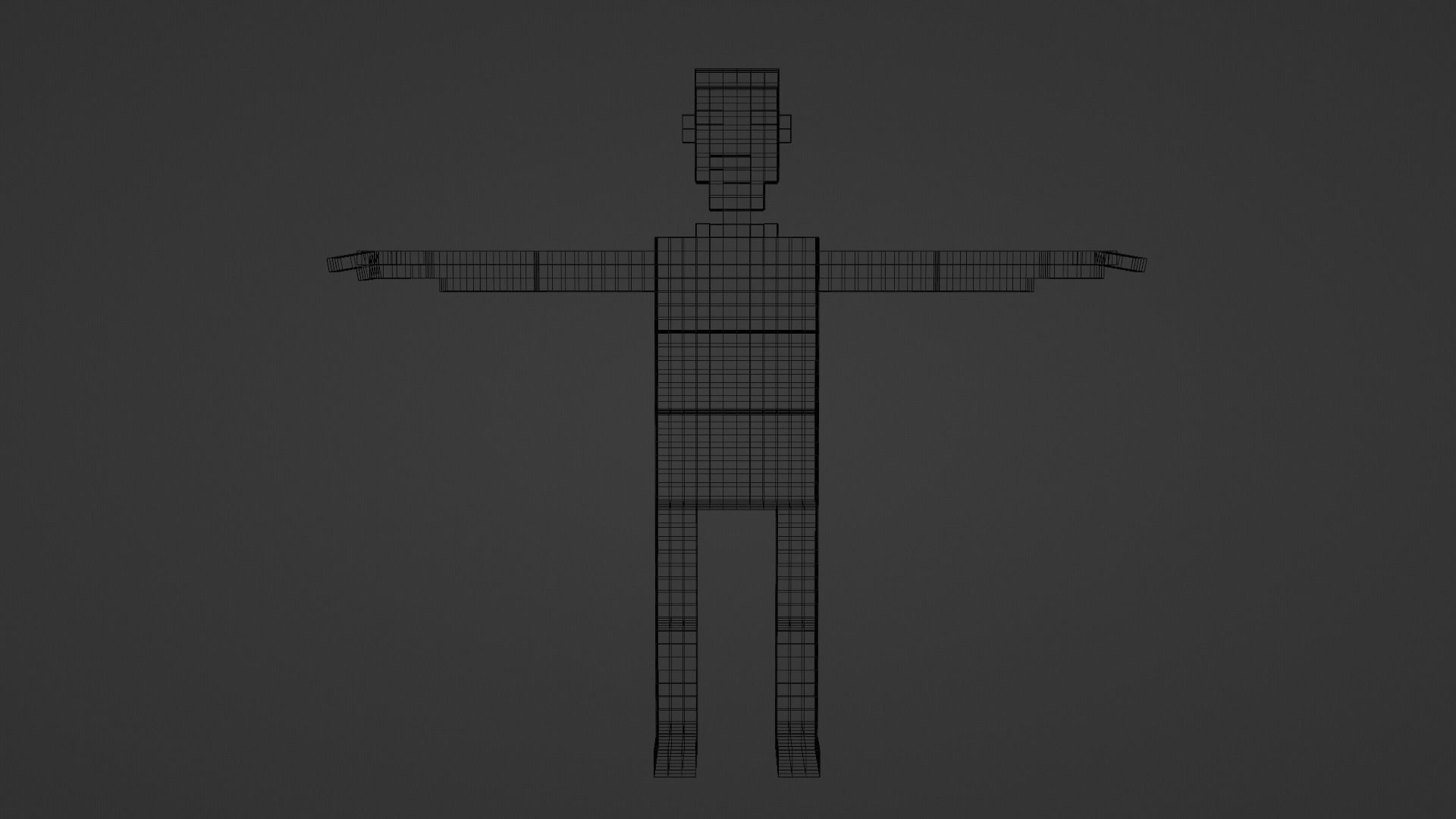BUSINESSMAN VOXEL CHARACTER 3D model_6