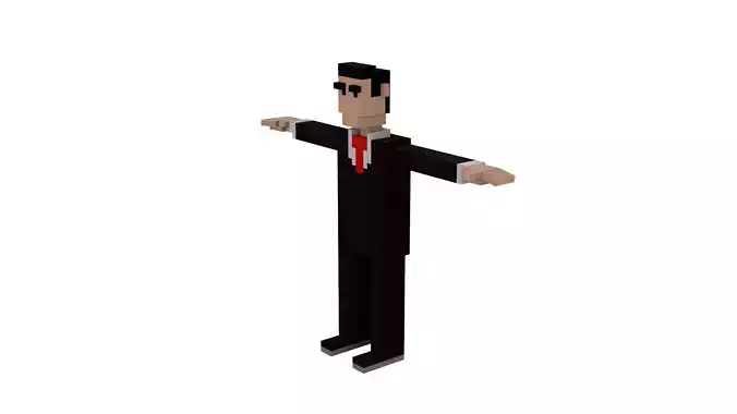 BUSINESSMAN VOXEL CHARACTER