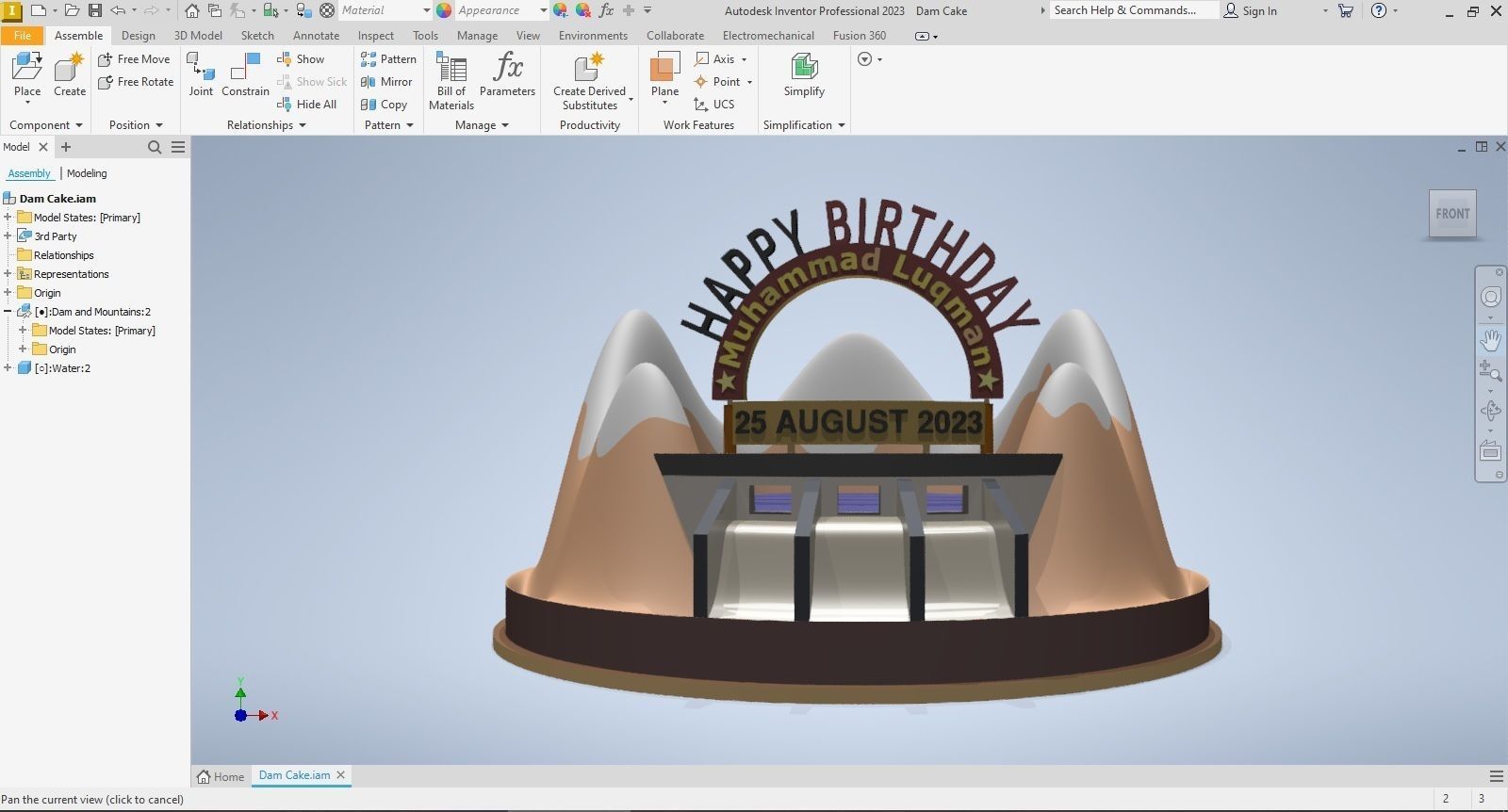 Dam Cake 3D model_16