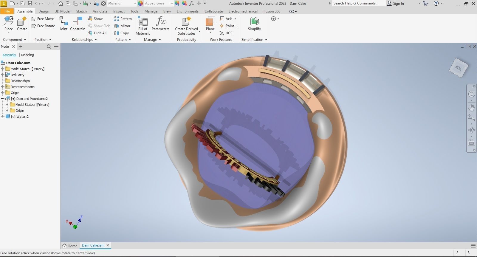 Dam Cake 3D model_15