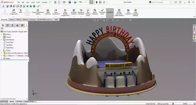 Dam Cake 3D model