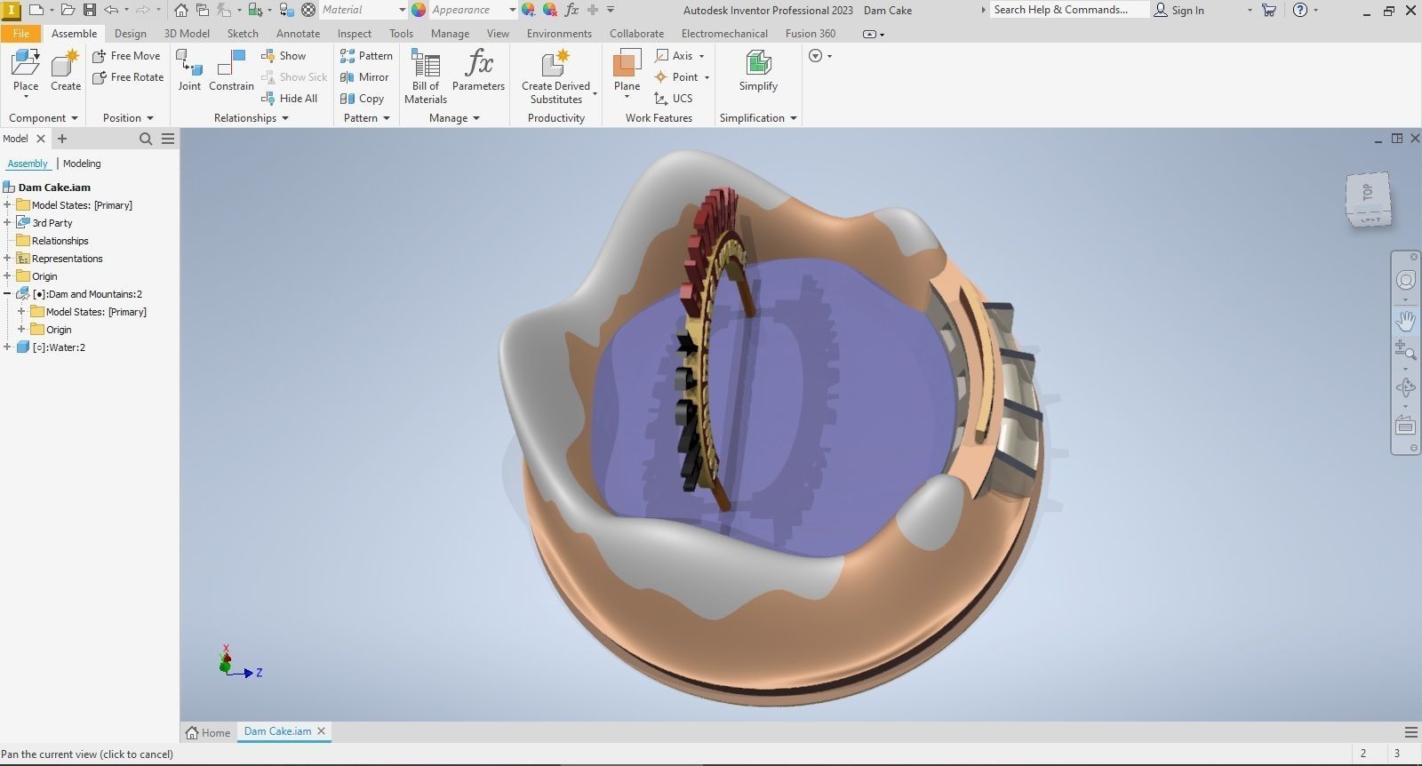 Dam Cake 3D model_14