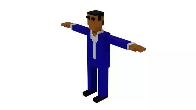 BUSINESSMAN VOXEL CHARACTER