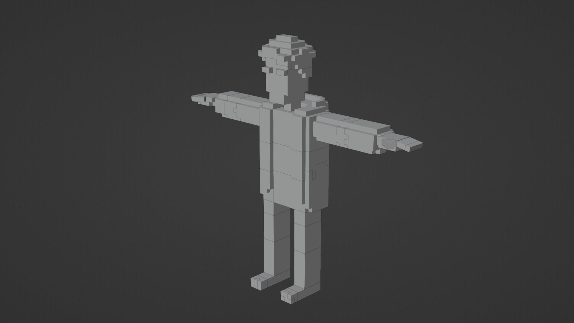 CIVILIANS 2 VOXEL CHARACTER Low-poly 3D model_6