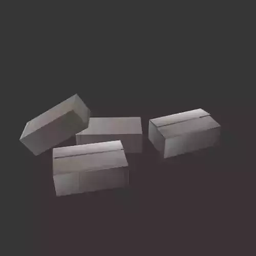 Cardboard boxes Low-poly 3D model